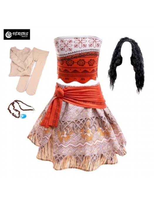 Tipo Ha-Vaiana Vestito Carnevale Bambina Costume 2 HA-VAIANA09